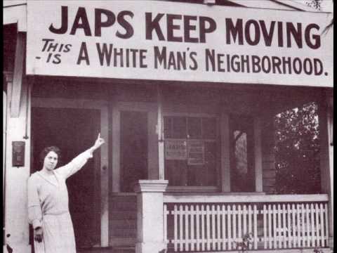 من العبارات العنصرية التي نادت بطرد اليابانيين في أميركا